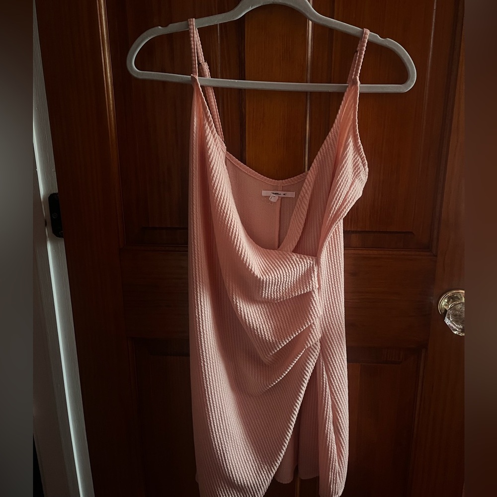 O'Neill Pink Backless Draped Dress